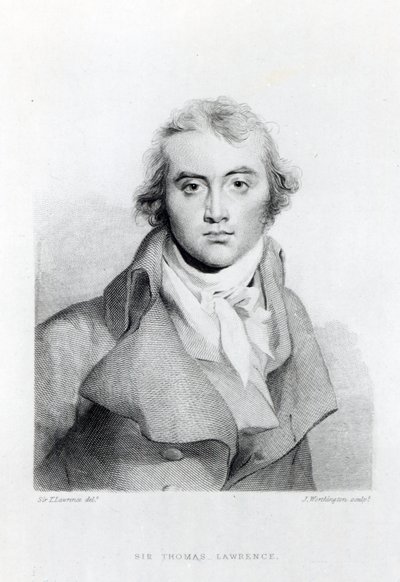 Autoritratto, inciso da J. Worthington da Thomas Lawrence